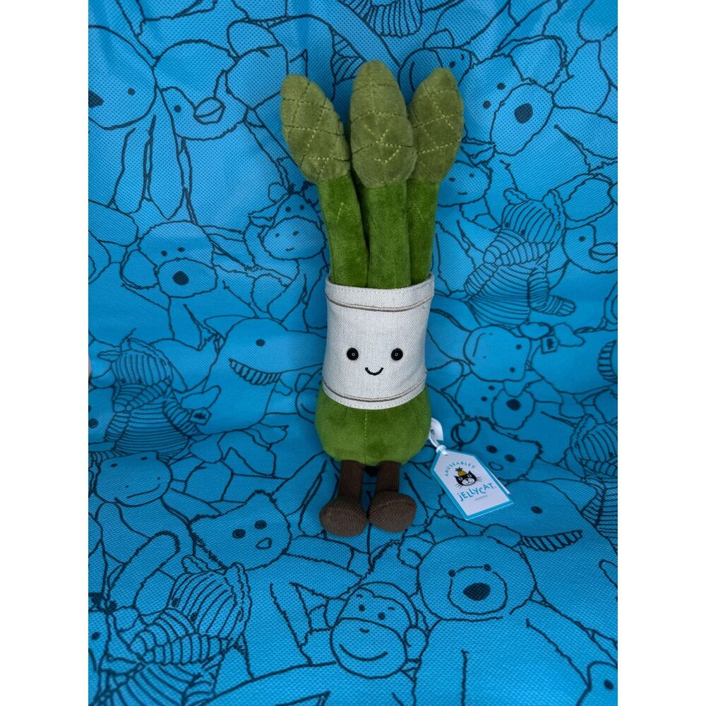 Jellycat Amuseables Asparagus Green Plush Soft Toy New With Tags